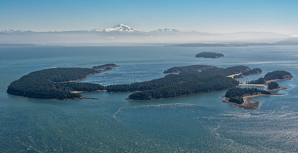 Sucia Island and Mount Baker