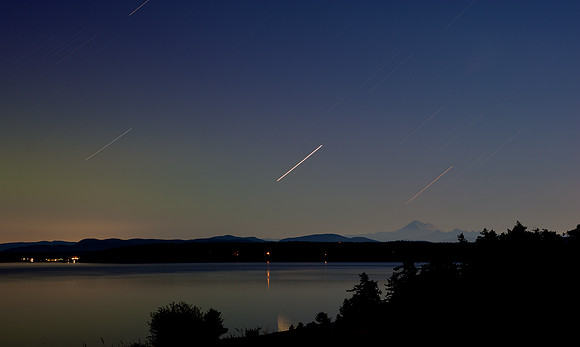Mt. Baker and Star Trails