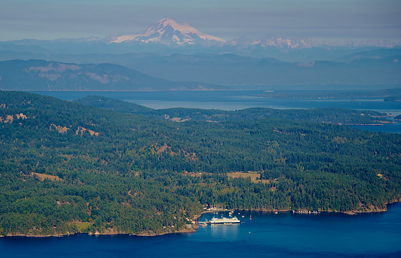 Orcas Island Ferry Terminal and Mt. Baker