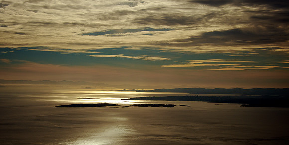 Late Afternoon Light over Discovery Islands