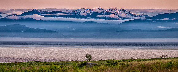 Olympic Mountains Across the Strait of  Juan de Fuca