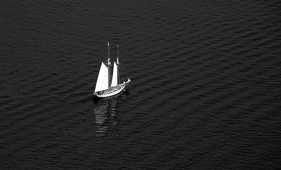 s/v Dirigo from the Air