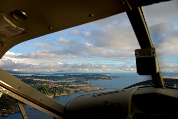 San Juan Island from a Beaver