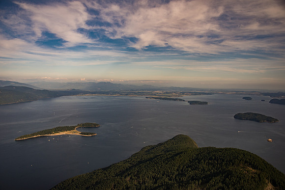 Looking southeast from Lummi Island