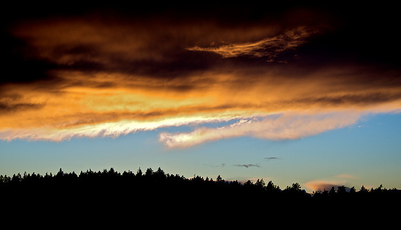 Sunset over San Juan Island