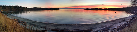 False Bay Sunset Panorama