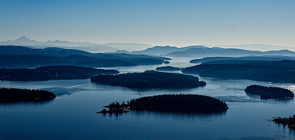Fifty Shades of Blue with Mount Baker