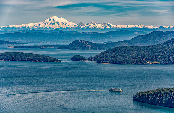 Ferry Turning with Mt. Baker