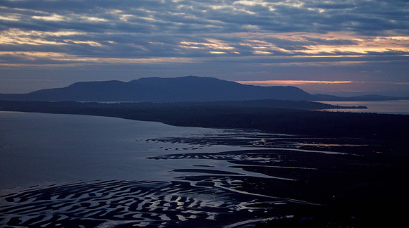 Sunset over Bellingham's Mud Flats