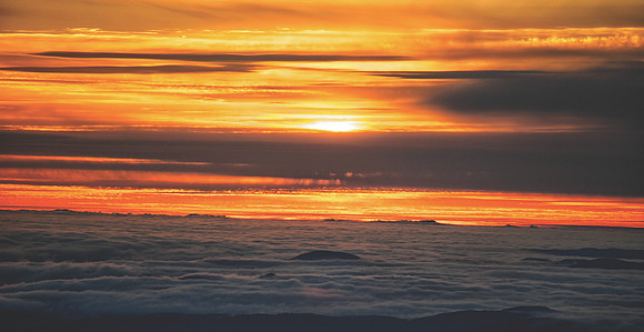 Sunset Across Vancouver Island