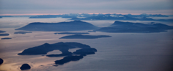 Looking Across Stuart Island into BC
