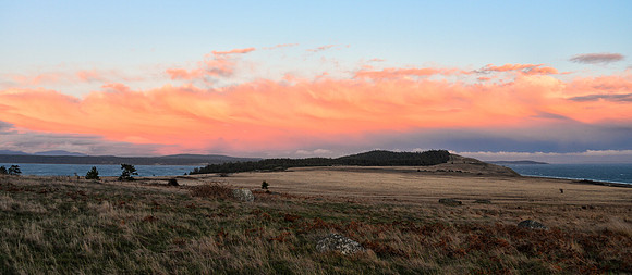 Sunset over Cattle Point, San Juan Island.
