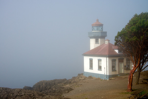 Lime Kiln Lighthouse in the Fog