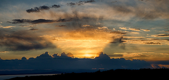 Sunset Casting Shadows
