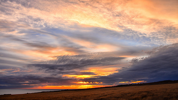 Sunset over American Camp