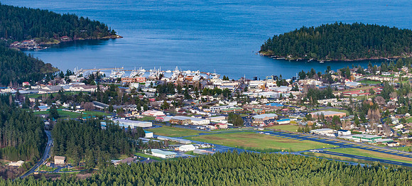 Friday Harbor Aerial Christmas Eve
