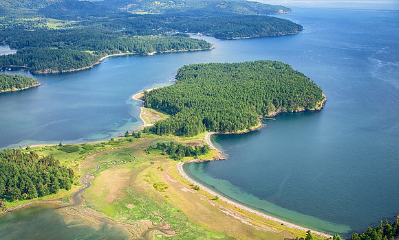 Southeast tip of Henry Island