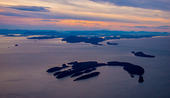Sunset Over Sucia Island & the Gulf Islands