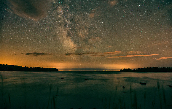 Milky Way Over False Bay, San Juan Island