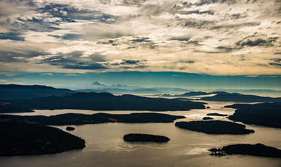 Rays and Clouds over Mt. Baker