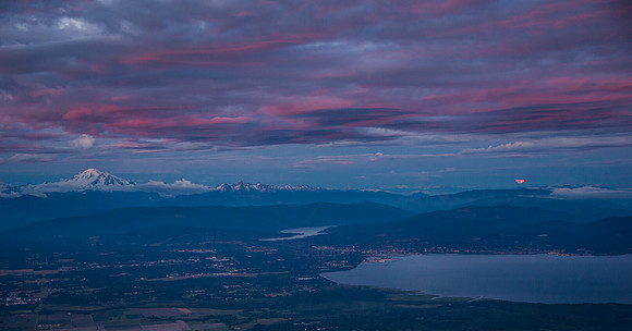 Mount Baker and the Solstice Full Moon