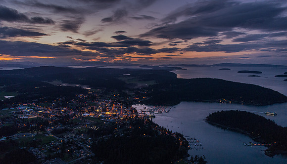 Friday Harbor By Night