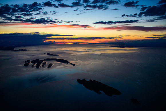Chasing the Sunset Over Sucia Island