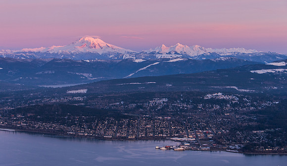 Mt. Baker And The Twins Over Fairhaven