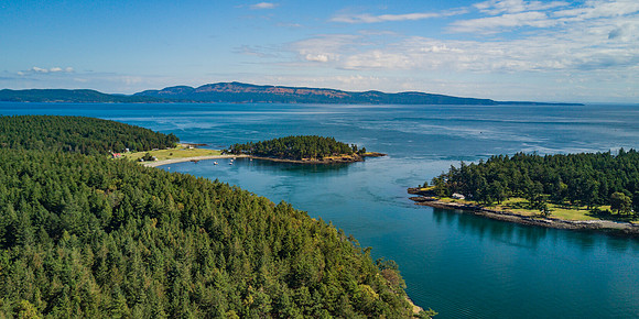 John's Pass from Above Stuart Island