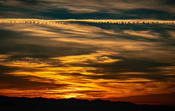 Sunset Clouds Over Olympics