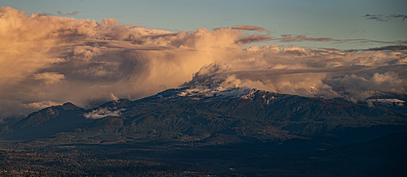 Cascades Front Range Stormy Sunset