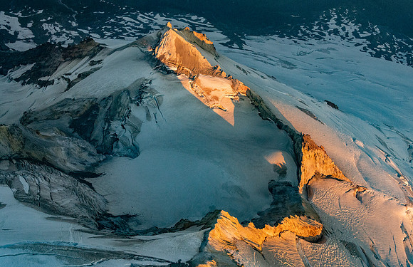 Sherman Peak and Crater at Sunset
