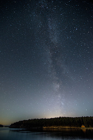 Milky Way over Stuart Island