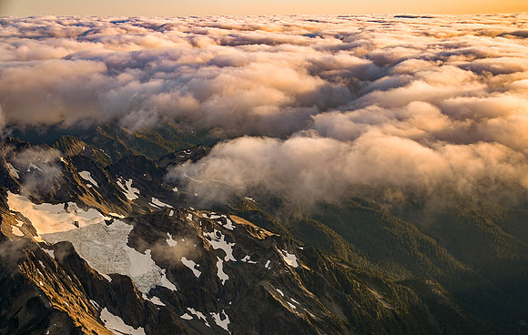 Sunset Clouds over the Olympics