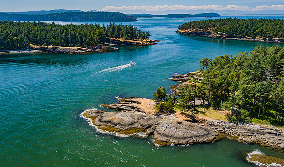 Johns Pass from Above Stuart Island