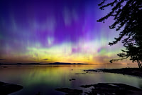 Northern Lights over Stuart Island Looking North 01 - 10 May 2024