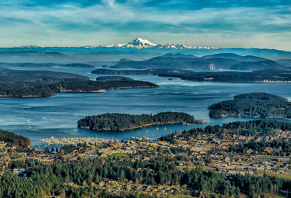 Autumn Afternoon over Friday Harbor