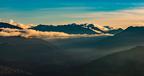 Dusk in the Elwha River Valley