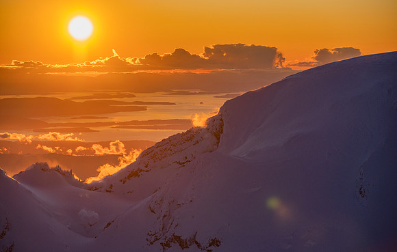 Looking from Mt. Baker to the San Juan Islands