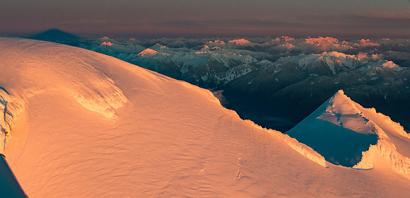 Mt. Baker's Shadow on the Cascades