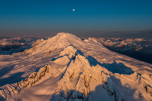 Mount Baker and the Full Worm Moon
