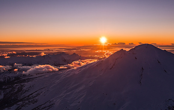 Mount Baker Sunset with the San Juan Islands