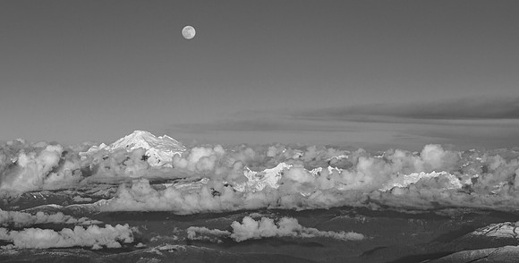 Baker Range with Full Worm Moon