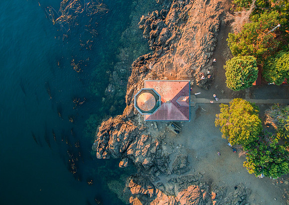 Over the Lime Kiln Lighthouse