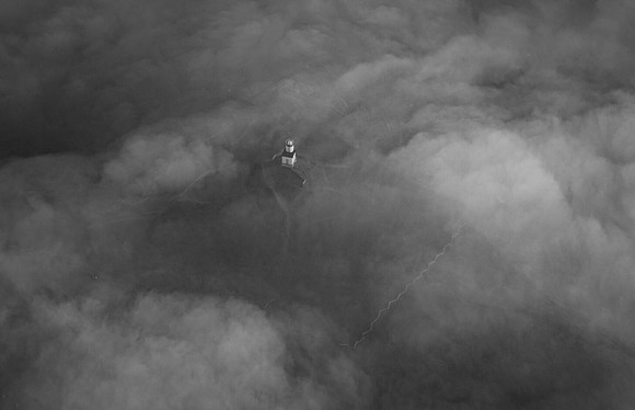 Cattle Point Lighthouse Under Fog