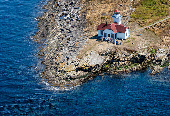Patos Island Lighthouse with K.O.P.L. (Keepers of Patos Lighthouse)