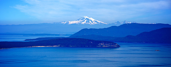 Mt. Baker over Orcas Island