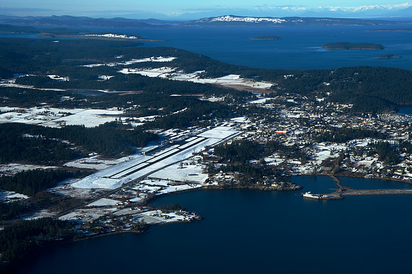 Friday Harbor Airport in Winter